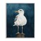 Stupell Industries Perched Coastal Bird Framed Giclee Wall Art Design by Grace Popp